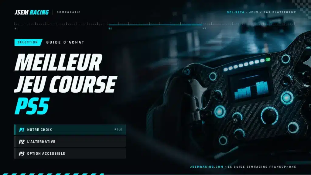 Visuel JSEM Racing : meilleur jeu course PS5, avec notre choix, l'alternative et option accessible