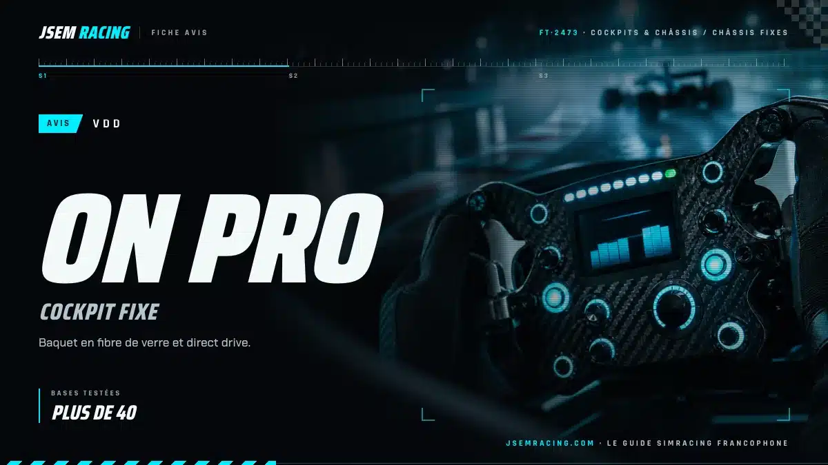Visuel JSEM Racing : VDD On Pro avis, cockpit fixe